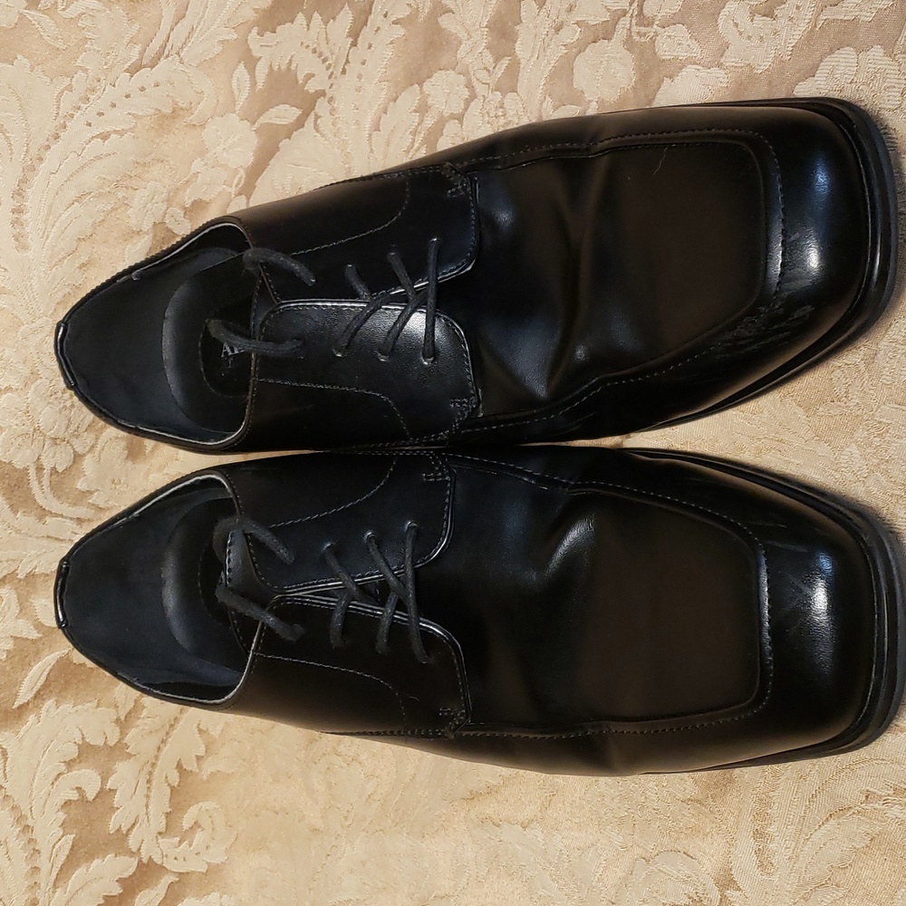 Alfani Ralfie,Mens Vegan leather black dress shoes